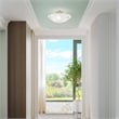 Livex Lighting Oasis 3-Light Contemporary Metal Ceiling Mount in Brushed Nickel