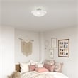 Livex Lighting Oasis 3-Light Contemporary Metal Ceiling Mount in Brushed Nickel