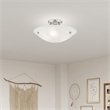 Livex Lighting Oasis 3-Light Contemporary Metal Ceiling Mount in Brushed Nickel