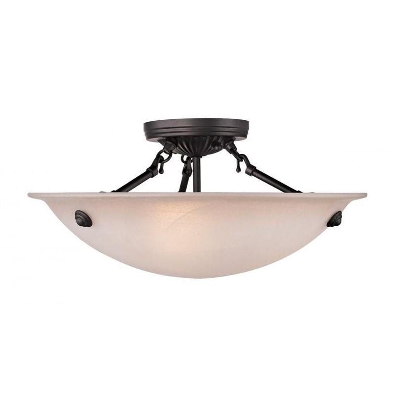 Livex Lighting Oasis Ceiling Mount in Bronze