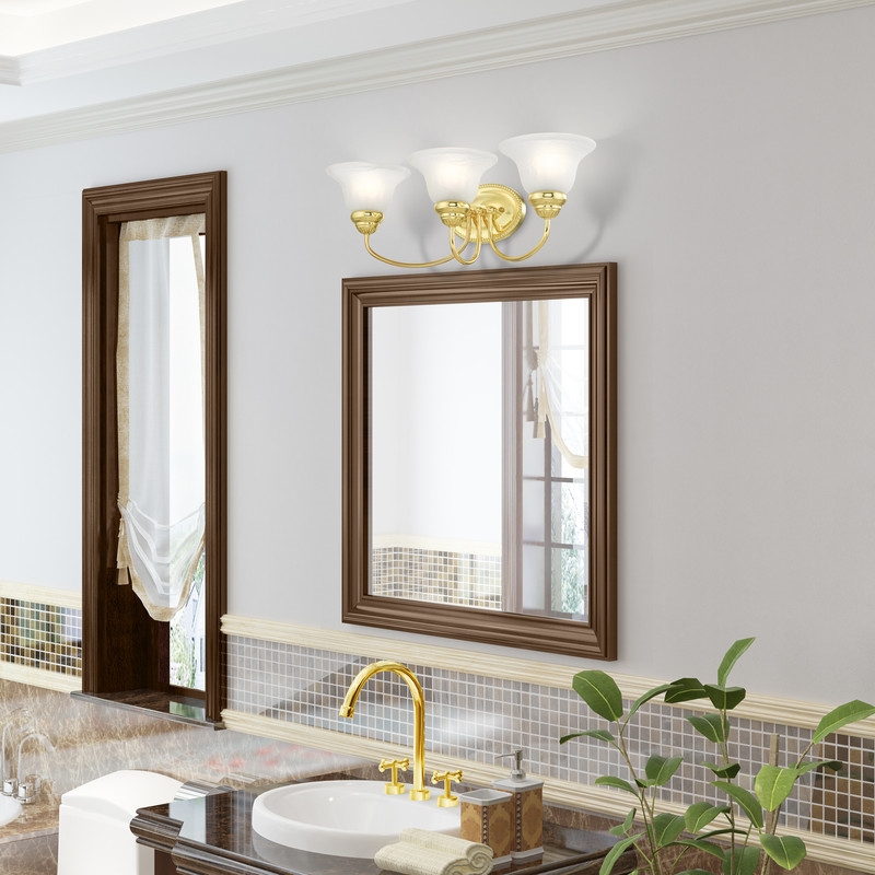 Livex Lighting Edgemont Bath Light in Polished Brass