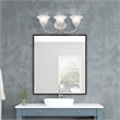 Livex Lighting Edgemont 3-Light Metal & Glass Bath Light in Polished Chrome