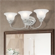 Livex Lighting Edgemont 3-Light Metal & Glass Bath Light in Polished Chrome