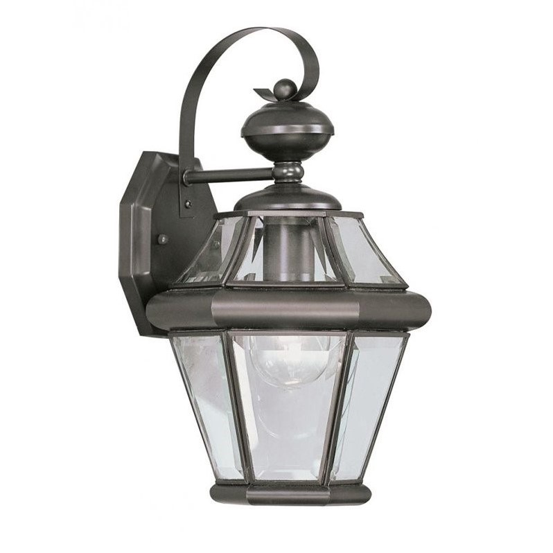 Livex Lighting Georgetown Outdoor Wall Lantern in Bronze