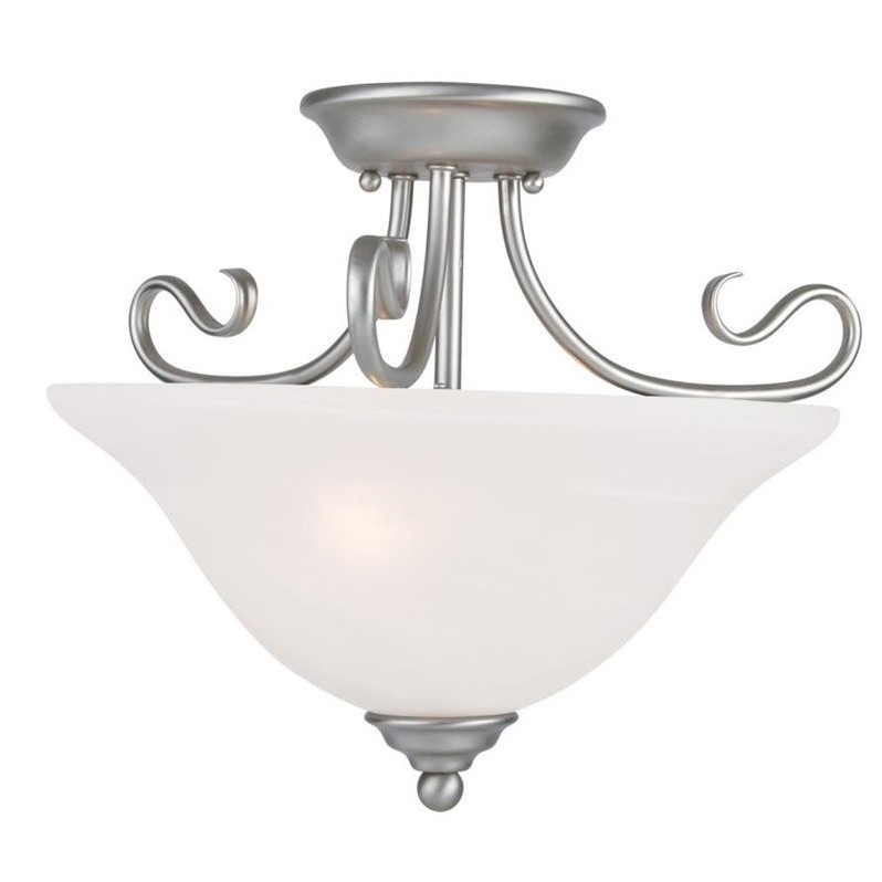 Livex Lighting Coronado Ceiling Mount in Brushed Nickel