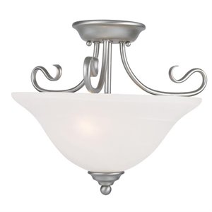 Livex Lighting Coronado Ceiling Mount in Brushed Nickel
