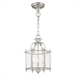 Livex Lighting Livingston 3 Light Brushed Nickel Chain Hang/Ceiling Mount