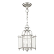 Livex Lighting Livingston 3 Light Brushed Nickel Chain Hang/Ceiling Mount
