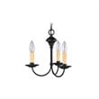 Livex Lighting Heritage Mini Chandelier in Black