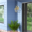 Livex Lighting Monterey 2-Light Brass Outdoor Wall Lantern in Polished Brass