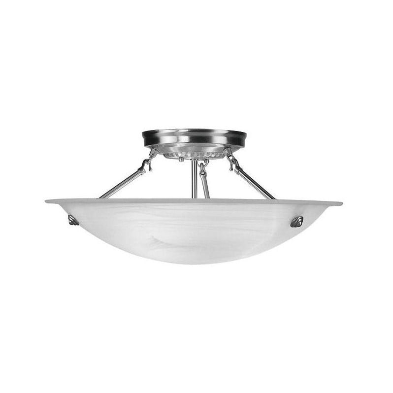 Livex Lighting Oasis Ceiling Mount in Brushed Nickel