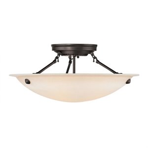 Livex Lighting Oasis Ceiling Mount in Bronze
