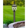 Livex Lighting Monterey 2-Light Brass/Glass Outdoor Post Top Lantern in Bronze