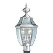Livex Lighting Monterey 2 Light Outdoor Post Head in Brushed Nickel