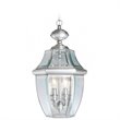 Livex Lighting Monterey 2 Light Outdoor Chain Hang in Brushed Nickel