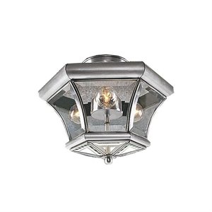 Livex Lighting Monterey Ceiling Mount in Brushed Nickel