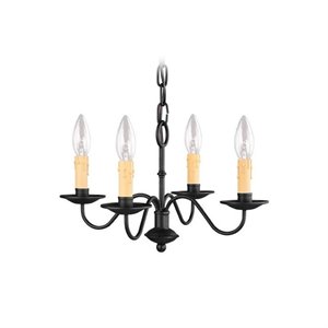 Livex Lighting Heritage Mini Chandelier in Black