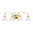 Livex Lighting Edgemont Bath Light in Polished Brass