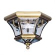 Livex Lighting Monterey Ceiling Mount in Antique Brass