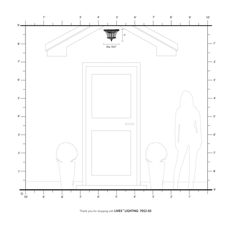 Livex Lighting Monterey 2 Light White Ceiling Mount