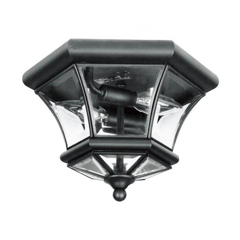 Livex Lighting Monterey Ceiling Mount in Black