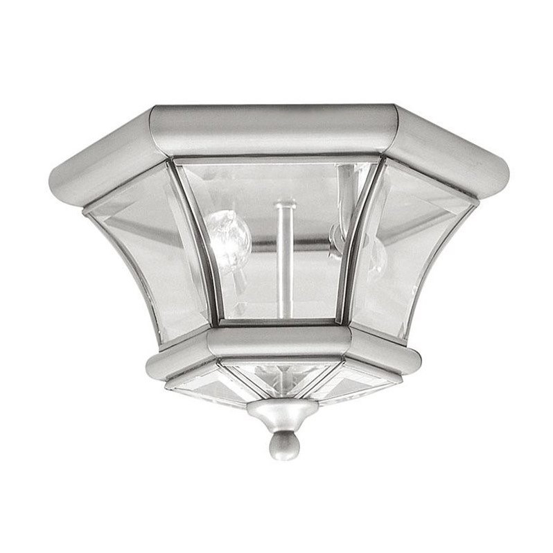 Livex Lighting Monterey Ceiling Mount in Brushed Nickel