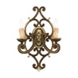 Livex Lighting Seville Wall Sconce in Bronze with Gilded Accents in Multi Color