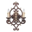 Livex Lighting Seville Wall Sconce in Bronze with Gilded Accents in Multi Color
