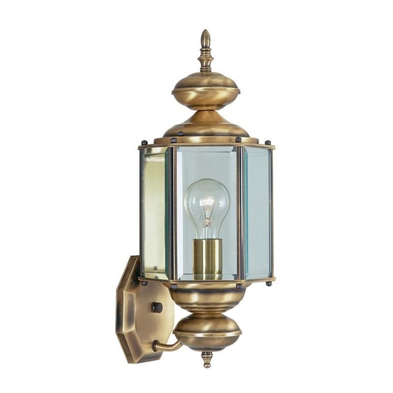 Livex Lighting Outdoor Wall Lantern in Antique Brass