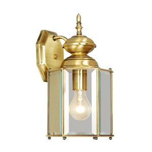 Livex Lighting Outdoor Wall Lantern in Antique Brass