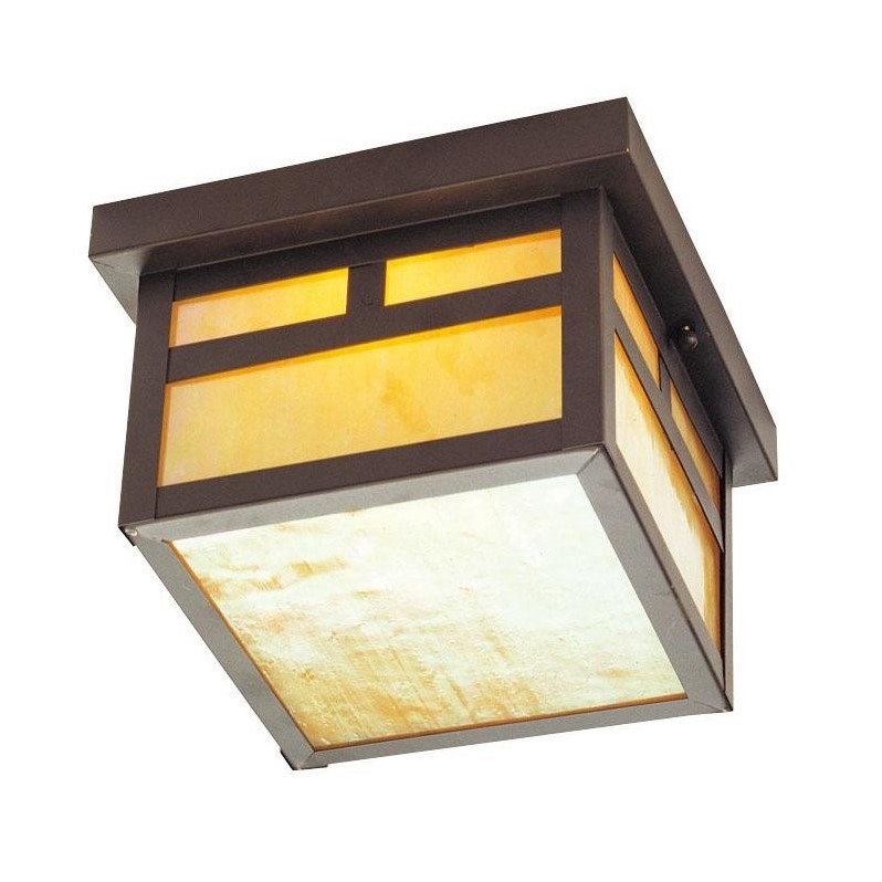 Livex Lighting Montclair Mission Outdoor Ceiling Mount in Bronze