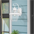 Livex Lighting Monterey 1-Light 100W Brass Outdoor Wall Lantern in White