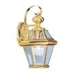 Livex Lighting Georgetown Outdoor Wall Lantern in Polished Brass