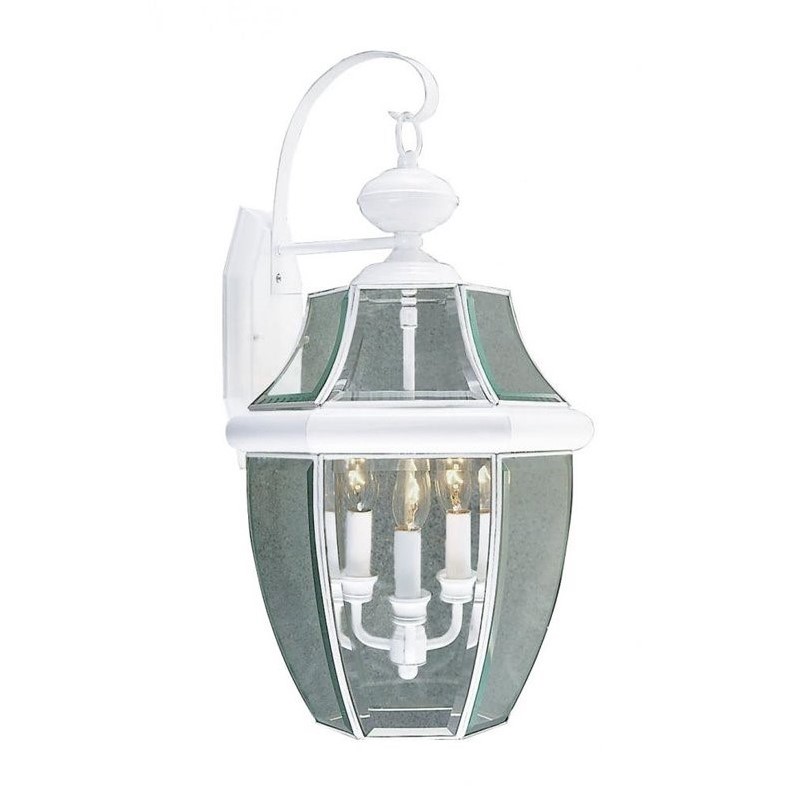 Livex Lighting Monterey Outdoor Wall Lantern in White