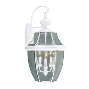 Livex Lighting Monterey Outdoor Wall Lantern in White