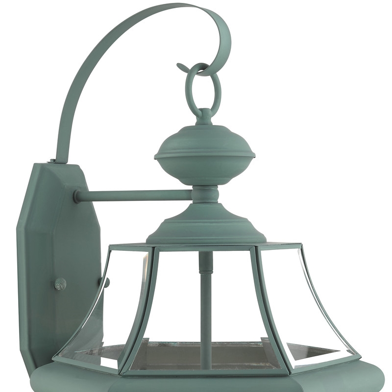 Livex Lighting Monterey 3 Light Verdigris Outdoor Wall Lantern