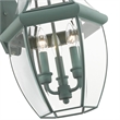 Livex Lighting Monterey 3 Light Verdigris Outdoor Wall Lantern