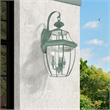 Livex Lighting Monterey 3 Light Verdigris Outdoor Wall Lantern