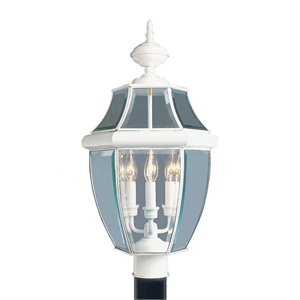 Livex Lighting Monterey Outdoor Post Head in White