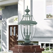 Livex Lighting Monterey 3 Light Verdigris Outdoor Post Top Lantern