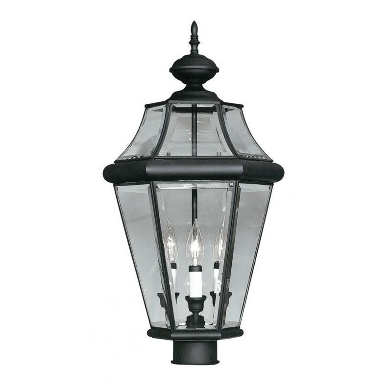 Livex Lighting Georgetown Outdoor Post Head in Black