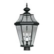 Livex Lighting Georgetown Outdoor Post Head in Black