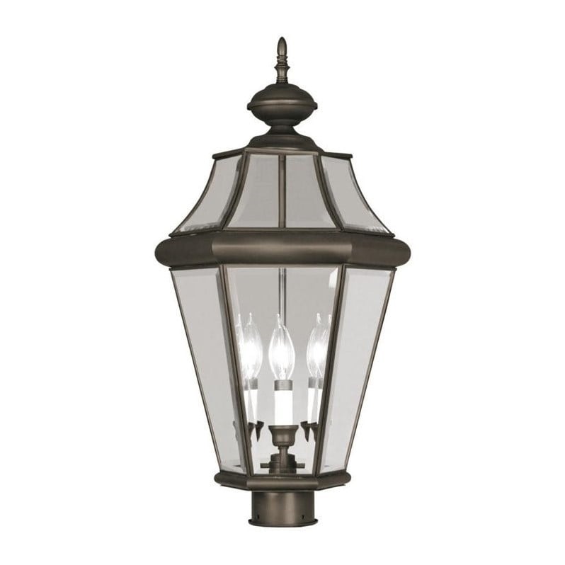 Livex Lighting Georgetown Outdoor Post Head in Bronze