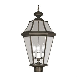 Livex Lighting Georgetown Outdoor Post Head in Bronze