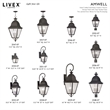 Livex Lighting Amwell 2 Light Bronze Outdoor Wall Lantern