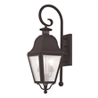 Livex Lighting Amwell 2 Light Bronze Outdoor Wall Lantern