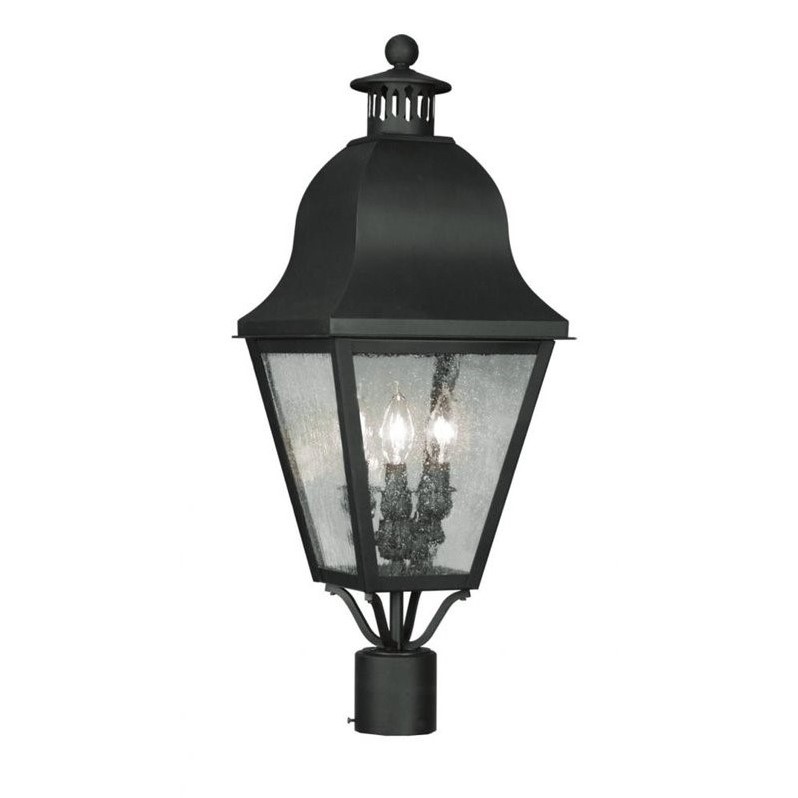 Livex Lighting Amwell Outdoor Post Head in Black