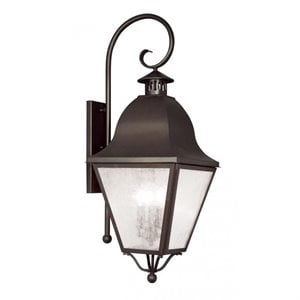 Livex Lighting Amwell Outdoor Wall Lantern in Bronze