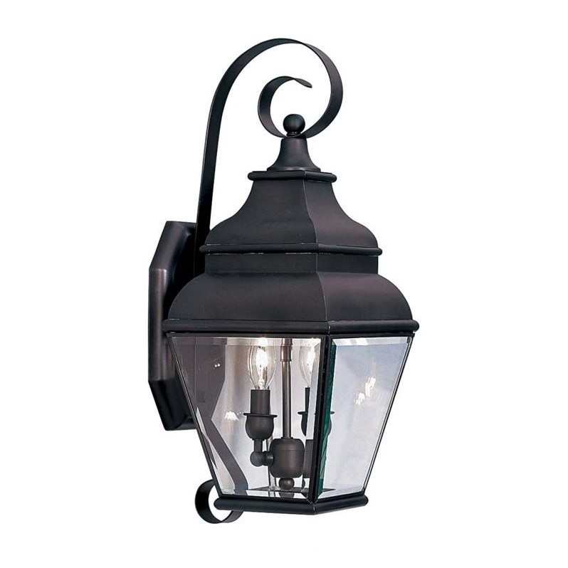Livex Lighting Exeter 2 Light Outdoor Wall Lantern in Bronze