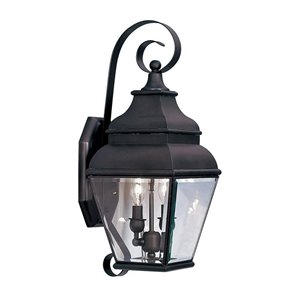 Livex Lighting Exeter 2 Light Outdoor Wall Lantern in Bronze